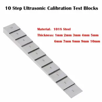 Изпитвателен блок ултразвукова калибриране 10 стъпки, За да Ултразвукови Толщиномера с Неразрушающим контрол Материал 1018 Стомана