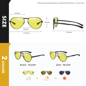 2023 Моден Тренд на Дневна Нощно Виждане на Слънчеви Очила За Шофиране Поляризирани Мъжки Женски Фотохромичните слънчеви Очила Унисекс Очила lentes de sol