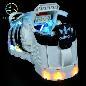 Kyglaring Led светлинното комплект направи си САМ Играчка за създаване на 10282 Оригинални маратонки Superstar Градивни елементи (в комплекта са включени само комплект осветление)