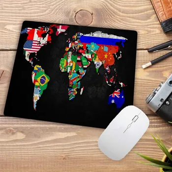 XGZ Малък Размер Карта на Света Геймър Подложка За Мишка Анимационен Мат Клавиатура Плейър Лаптоп PC Игри Подложка За Мишка Настолен Мат Гумени Подложки Cs Go
