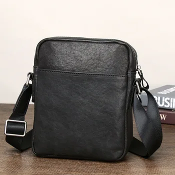 AETOO Мъжки чанти от най-горния слой засадена кожена чанта през рамо кожена мъжка чанта ретро случайни раница модерна мъжка чанта