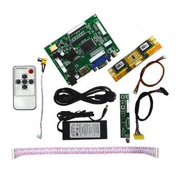 PCB800099 HDMI VGA AV Дистанционно IR Универсален LCD Дисплей LVDS Такса Контролер + 12 В 4A захранващ Адаптер Безплатна Доставка С Проследяване