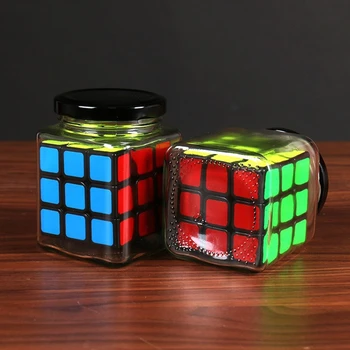 Магически Трик Куб в Бутилка отблизо Трик Магически Подпори Куб Играчки Декор на Масата