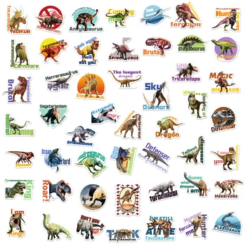 50 Динозаврите Етикети 